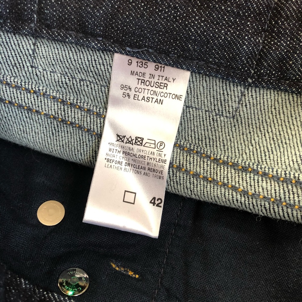 Agnona Trouser Jeans a designer Jeans Made In Italy Japanese Denim Jeans - Picture 8 of 9